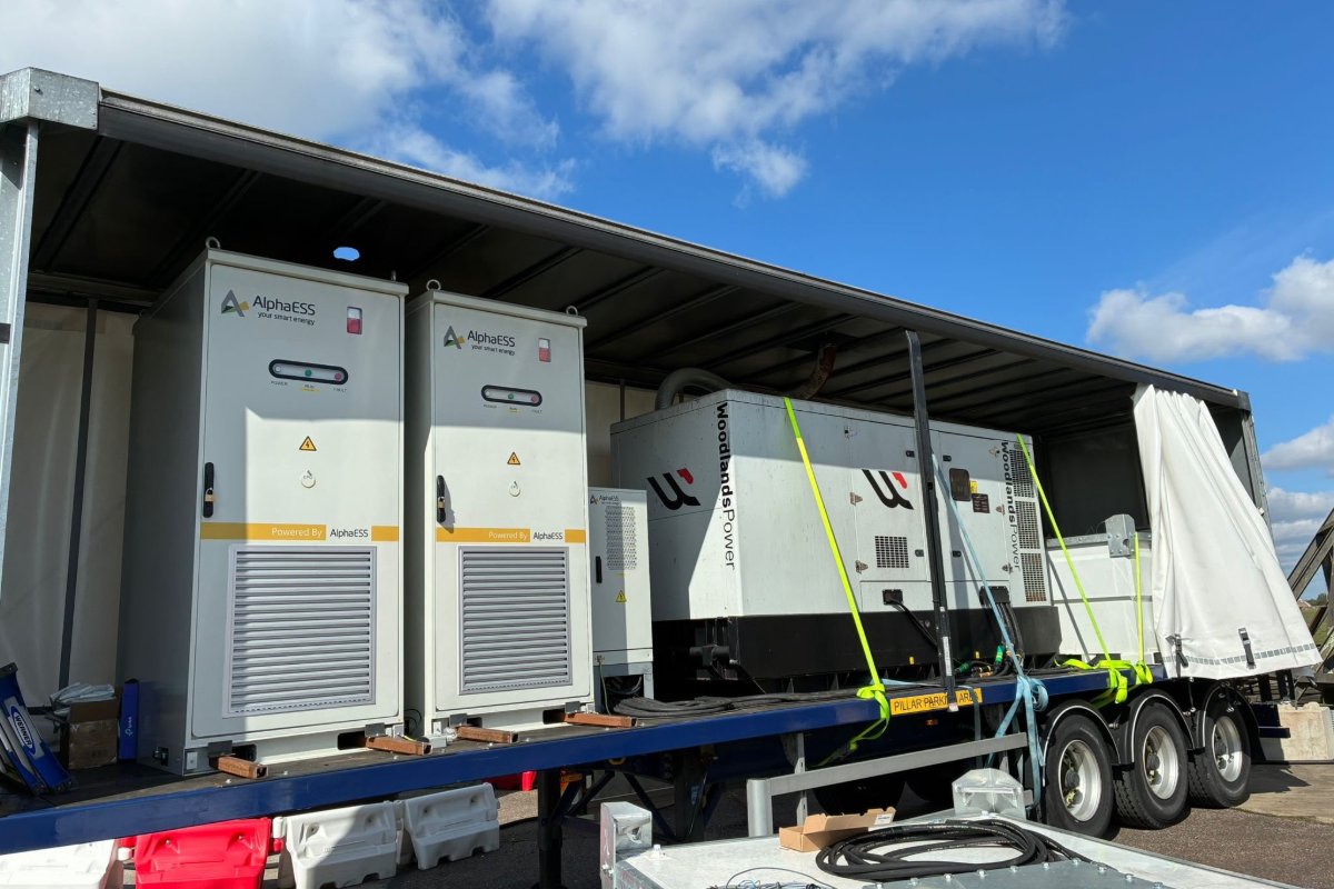 Quest Power mobile power trailer with AlphaESS TB125 batteries