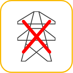 no electric grid icon