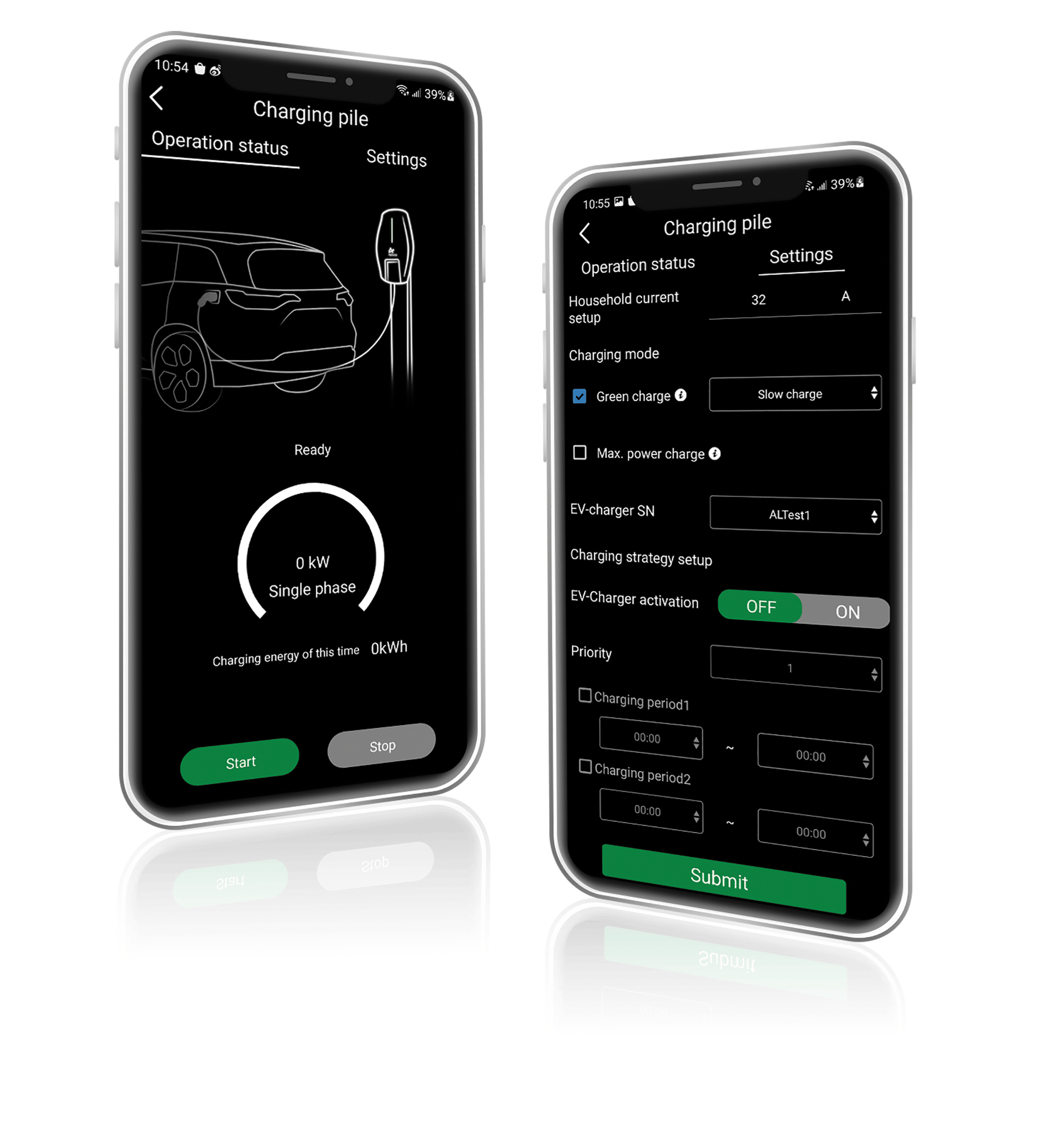 AlphaESS App with EV charging control