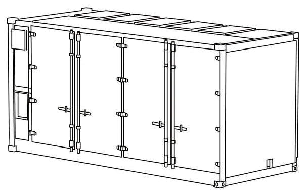 Containerised battery storage outline